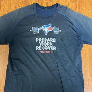 lululemon Toronto Blue Jays Player-Issued Metal Vent Short Sleeve